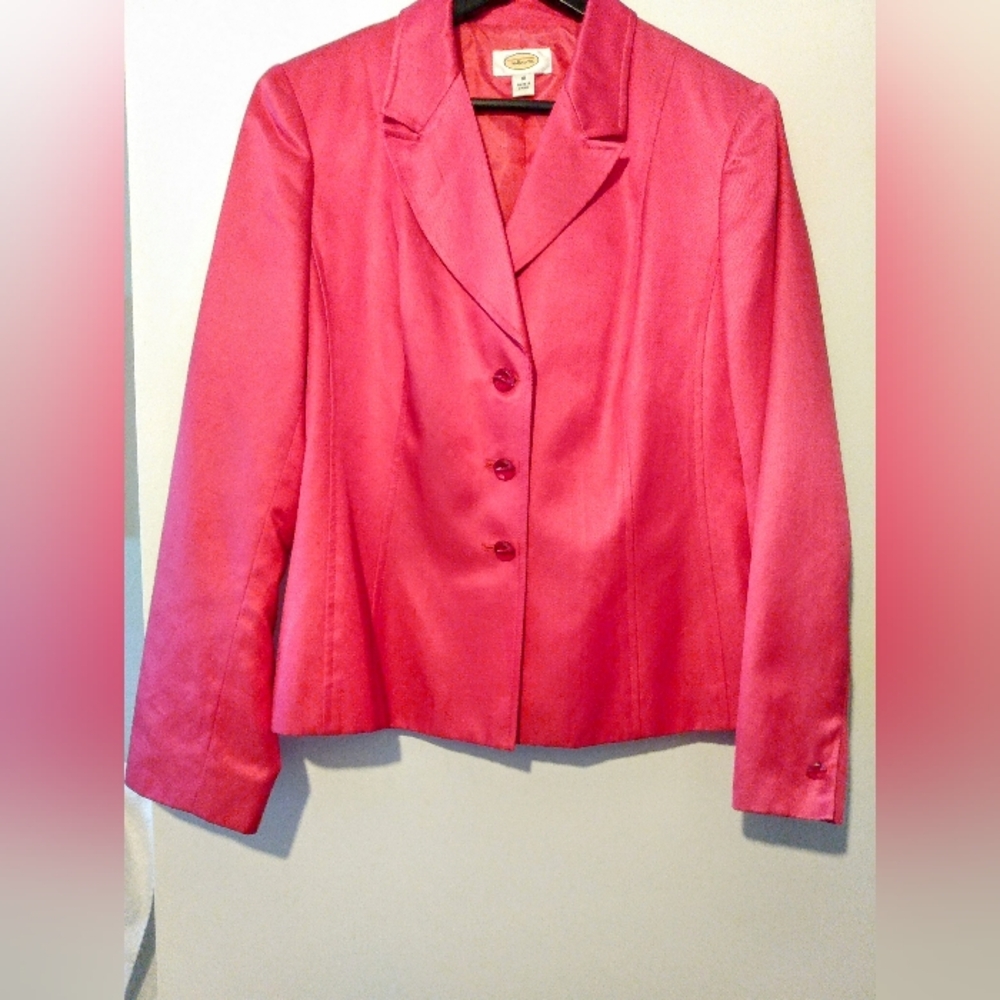 Elegant Pink Women's Jacket Talbot's Size 10 This Is A Nice One, Buy It!